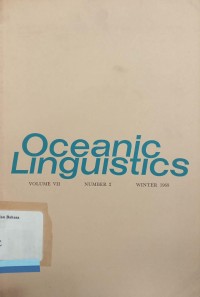 Oceanic Linguistic Vol.VII No.2 1968