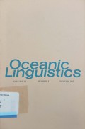 Oceanic Linguistic Vol.VI No. 2 1967