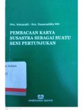 Pembacaan Karya Susastra Sebagai Suatu Seni Pertunjukan