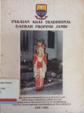 Pakaian adat tradisional jambi