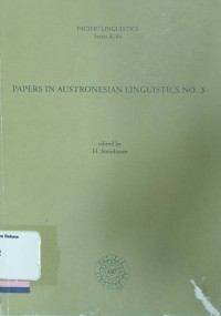 Papers in austronesian linguistics no. 3