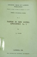 Papers in new guinea linguistic no. 2