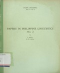 Papers in philippine linguistics no. 2