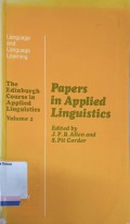 Pappers in applied linguistics volume two