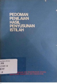 Pedoman Penilaian Hasil Penyusunan Istilah