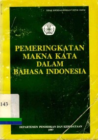 Pemeringkatan Makna Kata Dalam Bahasa Indonesia