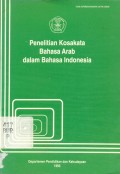 Penelitian Kosakata Bahasa Arab dalam Bahasa Indonesia