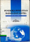 Peneroka penelitian bahasa dan sastra: enam puluh lima tahun S. Effendi