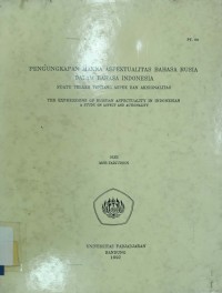 Pengungkapan makna aspektualitas bahasa rusia dalam bahasa indonesia