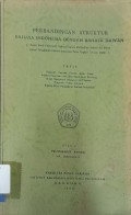 Perbandingan Struktur Bahasa Indonesia Dnegan Bahasa Dawan (suatu studi konstrastif sebgai upaya melibatkan bahasa ibu siswa dalam pengajaran bahasa indonesia Pada tingkat sekolah dasar)