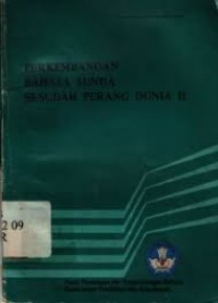 Perkembangan bahasa sunda sesudah perang dunia II