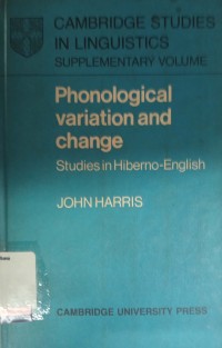 Phonological variation and change: Studies in Hiberno-English