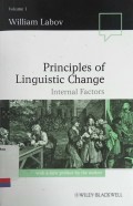 Principles of linguistic change vol.1: internal factors
