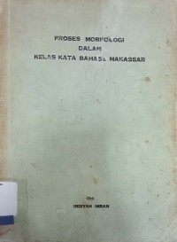 Proses morfologi dalam kelas kata Bahasa Makassar