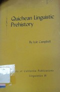 Quichean linguistic prehistory