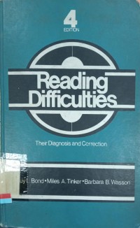 Reading difficulties : Their diagnosis and correction