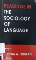 Readings in the sociology of language