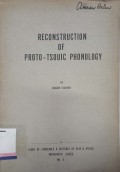 Reconstruction of proto-Tsouic phonology