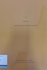 Pedoman projek penilaian nasional pendidikan