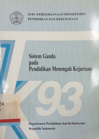 Sistem ganda pada pendidikan menengah kejuruan