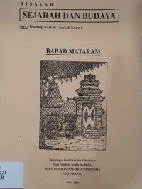 Risalah sejarah dan budaya  : Babad mataram