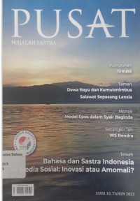 Pusat: Majalah Sastra, edisi 18, tahun 2021