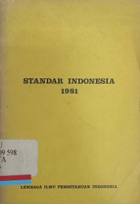 Standar indonesia 1981