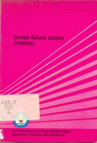 Struktur Bahasa Kalabra: Fonologi