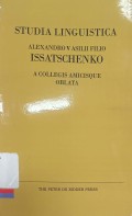 Studia linguistica alexandro vasilii filio issatchenko a collegis amicisque oblata