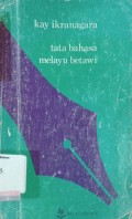 Tata Bahasa Melayu Betawi