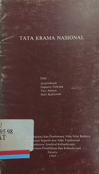 Tata krama nasional