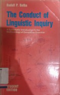 The Conduct of Linguistic Inquiry