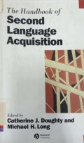 The handbook of second language acquisition