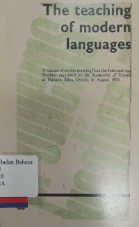 The teaching modern languages