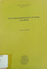 The verb morphologgy of mori, sulawesi