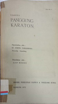 Tjarita Panggung Karaton