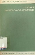 Twenty Five Years phonological Comments