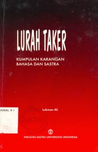 Lurah taker kumpulan karangan bahasa dan sastra