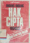 Undang-undang hak cipta 1982: Pandangan seorang awam