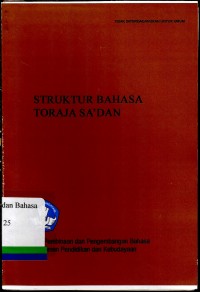 Struktur Bahasa Toraja Sa'dan