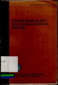 Sistem Morfologi Kata Kerja Bahasa Tolaki