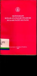 Monografi kosakata dasar Swadesh di Kabupaten Kupang