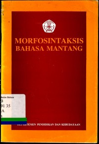 Morfosintaksis Bahasa Mantang