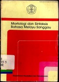 Morfologi dan sintaksis bahasa Melayu Sanggau