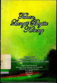 Tuhan, langit begitu kosong