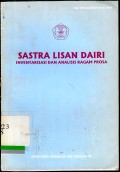 Sastra lisan dairi : Inventarisasi dan analisis ragam prosa