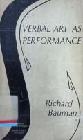 Verbal art as performance