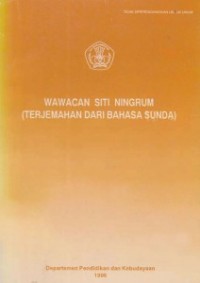 Wawacan Siti Ningrum (Terjemahan dari Bahasa Sunda)