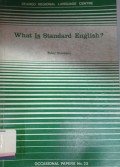 What is standard English