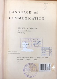 Language and communication